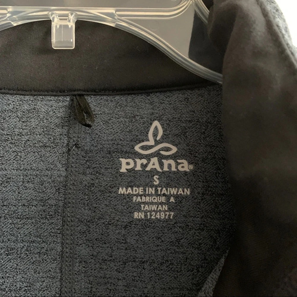 Prana Gray Zipper Sweater Jacket size S - Picture 7 of 7